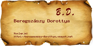 Beregszászy Dorottya névjegykártya
